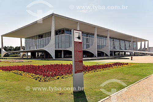  Fachada do Palácio do Planalto - sede do governo do Brasil  - Brasília - Distrito Federal (DF) - Brasil