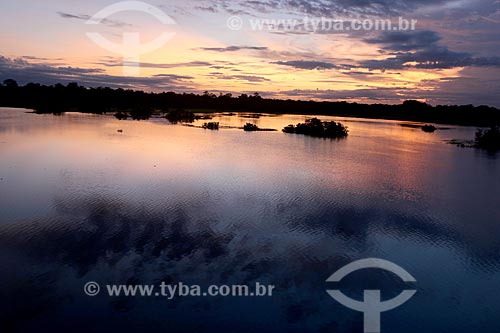  Vista do amanhecer a partir do Rio Purus  - Boca do Acre - Amazonas (AM) - Brasil