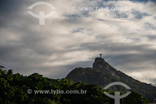  Vista do Cristo Redentor a partir do bairro do Cosme Velho  - Rio de Janeiro - Rio de Janeiro (RJ) - Brasil
