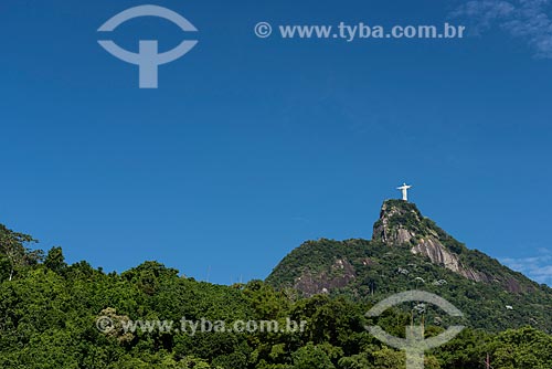  Vista do Cristo Redentor a partir do bairro do Cosme Velho  - Rio de Janeiro - Rio de Janeiro (RJ) - Brasil