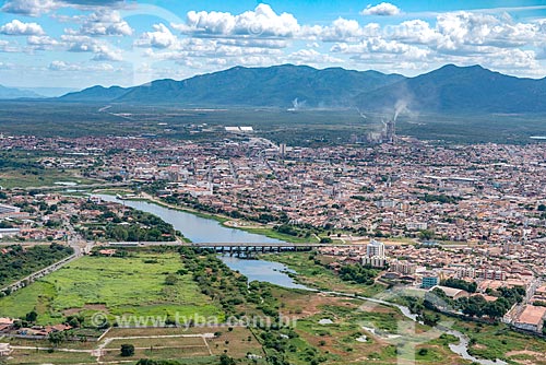  Foto feita com drone da cidade de Sobral com o Rio Acaraú  - Sobral - Ceará (CE) - Brasil