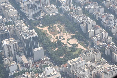  Foto aérea da Praça Nossa Senhora da Paz  - Rio de Janeiro - Rio de Janeiro (RJ) - Brasil