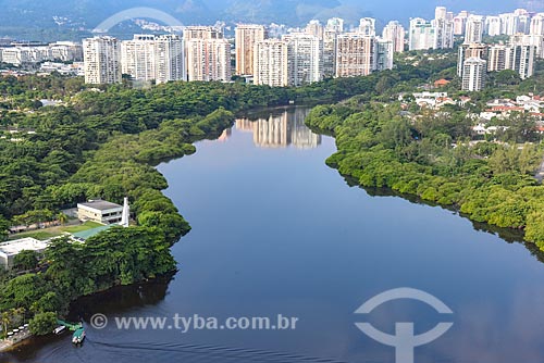  Foto aérea da Lagoa da Tijuca  - Rio de Janeiro - Rio de Janeiro (RJ) - Brasil