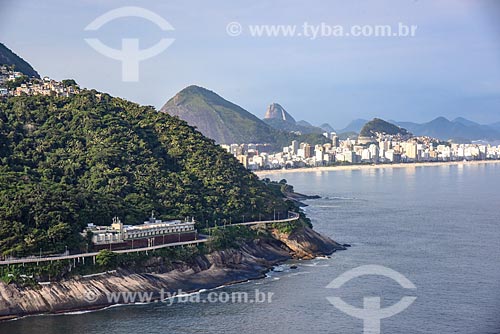  Foto aérea do Motel Vips com a Praia de Ipanema e o Pão de Açúcar ao fundo  - Rio de Janeiro - Rio de Janeiro (RJ) - Brasil