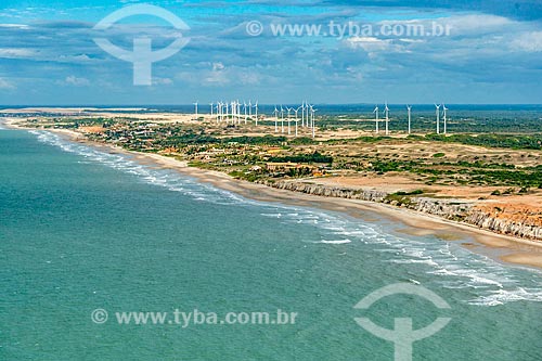  Foto feita com drone do Parque Eólico de Beberibe  - Beberibe - Ceará (CE) - Brasil