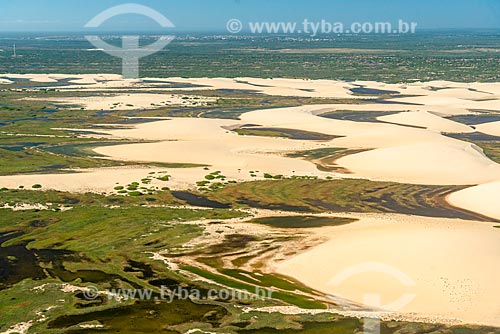  Foto feita com drone de dunas no Delta do Parnaíba  - Ilha Grande - Piauí (PI) - Brasil