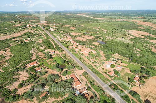  Foto feita com drone de trecho da Rodovia Santos Dumont (BR-116)  - Jati - Ceará (CE) - Brasil