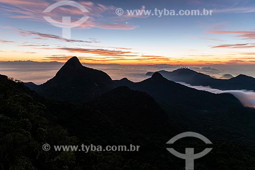  Bico do Papagaio no Parque Nacional da Tijuca durante a noite  - Rio de Janeiro - Rio de Janeiro (RJ) - Brasil