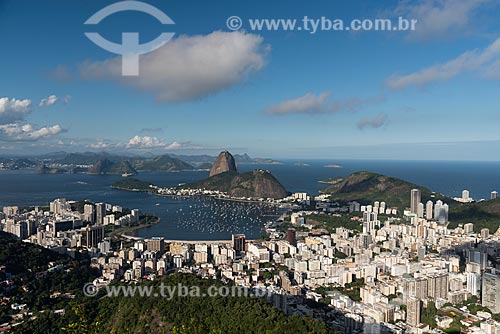  Vista da Enseada de Botafogo com o Pão de Açúcar a partir do Mirante Dona Marta  - Rio de Janeiro - Rio de Janeiro (RJ) - Brasil
