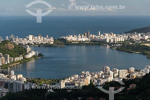  Vista da Lagoa Rodrigo de Freitas a partir do Mirante Dona Marta  - Rio de Janeiro - Rio de Janeiro (RJ) - Brasil