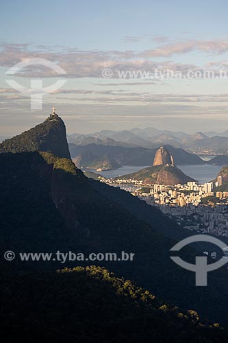  Vista do Cristo Redentor e Pão de Açúcar a partir da Pedra da Proa  - Rio de Janeiro - Rio de Janeiro (RJ) - Brasil