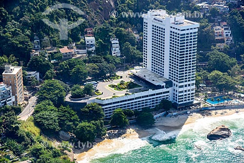  Foto aérea da Praia do Vidigal com o Sheraton Rio Hotel & Resort  - Rio de Janeiro - Rio de Janeiro (RJ) - Brasil