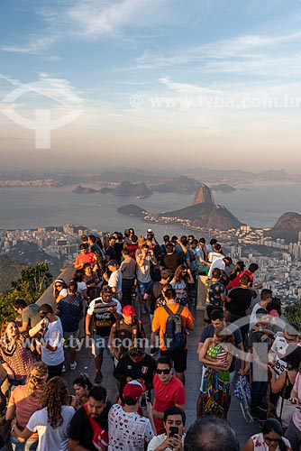  Vista do Pão de Açúcar a partir do mirante do Cristo Redentor  - Rio de Janeiro - Rio de Janeiro (RJ) - Brasil