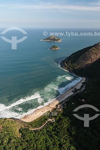  Foto aérea do Parque Natural Municipal da Prainha  - Rio de Janeiro - Rio de Janeiro (RJ) - Brasil