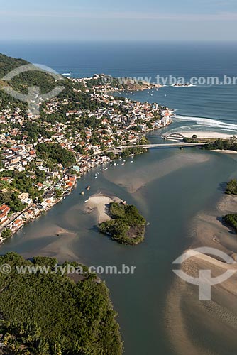  Foto aérea do bairro de Barra de Guaratiba  - Rio de Janeiro - Rio de Janeiro (RJ) - Brasil