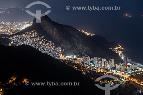  Vista do Morro Dois Irmãos a partir da Pedra Bonita  - Rio de Janeiro - Rio de Janeiro (RJ) - Brasil