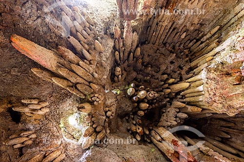  Estalactites no interior de caverna do Parque Henrique Lage - mais conhecido como Parque Lage  - Rio de Janeiro - Rio de Janeiro (RJ) - Brasil