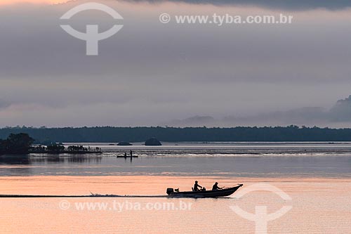  Vista da baía de Antonina durante o amanhecer  - Antonina - Paraná (PR) - Brasil
