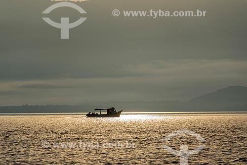  Vista da baía de Antonina durante o amanhecer  - Antonina - Paraná (PR) - Brasil