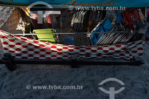  Cadeiras de praia na orla da Praia de Ipanema  - Rio de Janeiro - Rio de Janeiro (RJ) - Brasil