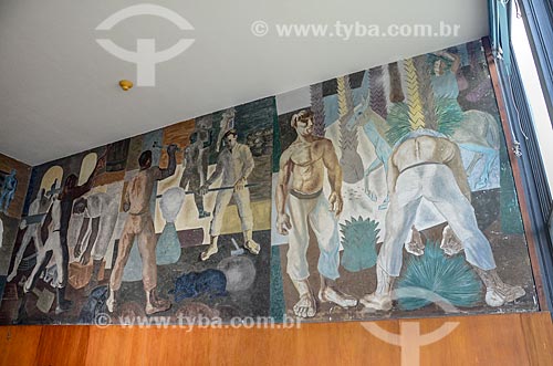  Painéis de Cândido Portinari no interior do Edifício Gustavo Capanema (1945)  - Rio de Janeiro - Rio de Janeiro (RJ) - Brasil