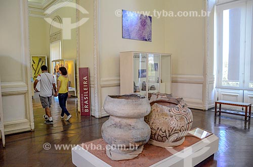  Exposição arqueológica no Museu Nacional - antigo Paço de São Cristóvão  - Rio de Janeiro - Rio de Janeiro (RJ) - Brasil