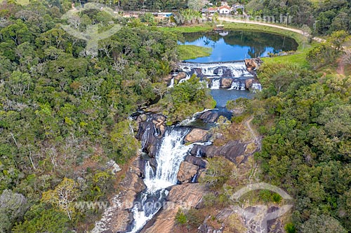  Foto feita com drone da Cachoeira do Pimenta  - Cunha - São Paulo (SP) - Brasil