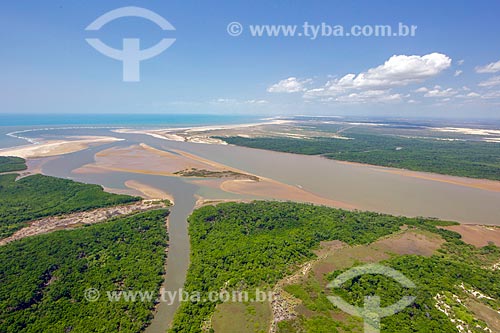  Foz do Rio Parnaíba - Delta do Parnaíba - Divisa natural entre os Estados do Maranhão e Piauí  - Ilha Grande - Piauí (PI) - Brasil