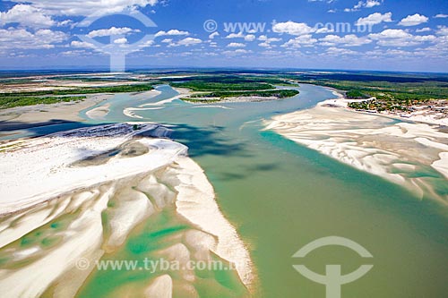  Praia de Macapá e a Foz do Rio Camurupim  - Luís Correia - Piauí (PI) - Brasil