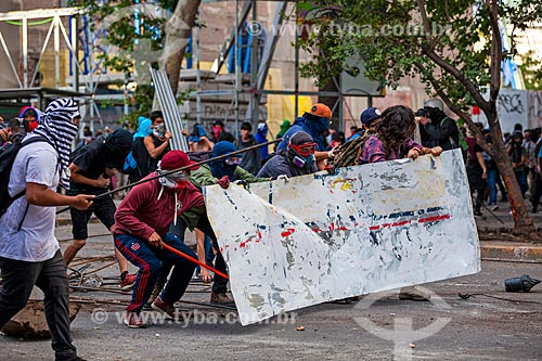  Manifestações contra o governo do presidente Sebastián Piñera, a desigualdade social e a repressão  - Santiago - Província de Santiago - Chile