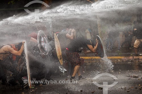 Manifestações contra o governo do presidente Sebastián Piñera, a desigualdade social e a repressão - Santiago - Província de Santiago - Chile