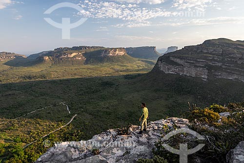  Vista à partir do Morro do Pai Inácio - Parque Nacional da Chapada Diamantina  - Palmeiras - Bahia (BA) - Brasil
