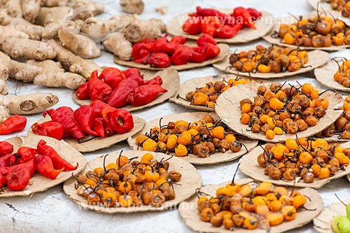  Mix de pimentas à venda em feira livre  - Rio de Janeiro - Rio de Janeiro (RJ) - Brasil