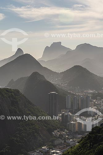  Vista do Torre do Rio Sul com a Pedra da Gávea a partir do Pão de Açúcar  - Rio de Janeiro - Rio de Janeiro (RJ) - Brasil