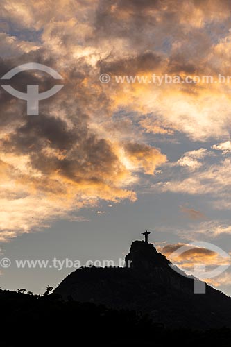  Vista do Cristo Redentor a partir do bairro de Laranjeiras  - Rio de Janeiro - Rio de Janeiro (RJ) - Brasil