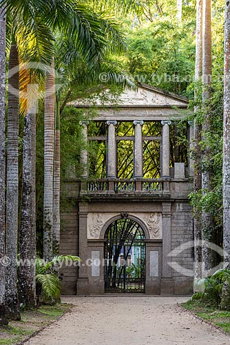  Pórtico da antiga da Academia Imperial de Belas Artes no Jardim Botânico do Rio de Janeiro  - Rio de Janeiro - Rio de Janeiro (RJ) - Brasil