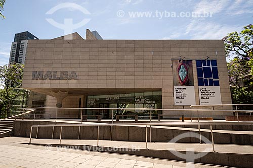  Fachada do Museu de Arte Latinoamericano de Buenos Aires (MALBA)  - Buenos Aires - Província de Buenos Aires - Argentina