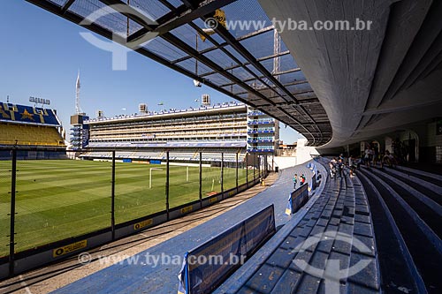  Interior do Estádio de Futebol La Bombonera (Estádio Alberto José Armando) - Estádio do Clube de futebol Boca Juniors  - Buenos Aires - Província de Buenos Aires - Argentina