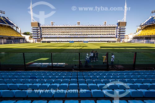  Interior do Estádio de Futebol La Bombonera (Estádio Alberto José Armando) - Estádio do Clube de futebol Boca Juniors  - Buenos Aires - Província de Buenos Aires - Argentina