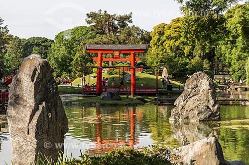  Jardim Japonês no Parque Tres de Febrero, também conhecido como Bosques de Palermo  - Buenos Aires - Província de Buenos Aires - Argentina