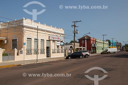  Rua com casario histórico  - Rosário do Sul - Rio Grande do Sul (RS) - Brasil