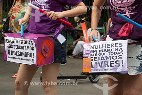  Ensaio da Marcha Mundial de Mulheres na Avenida Paulista  - São Paulo - São Paulo (SP) - Brasil