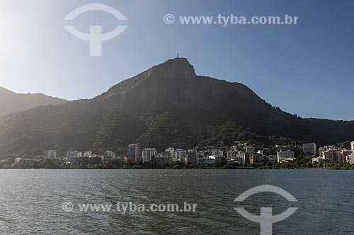  Lagoa Rodrigo de Freitas com Morro do Corcovado ao fundo  - Rio de Janeiro - Rio de Janeiro (RJ) - Brasil