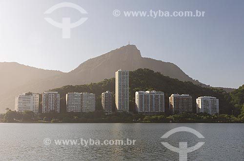  Lagoa Rodrigo de Freitas com Morro do Corcovado ao fundo  - Rio de Janeiro - Rio de Janeiro (RJ) - Brasil