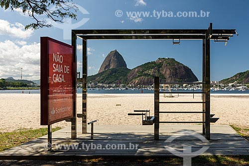  Equipamento de ginástica sem uso na Praia de Botafogo devido à Crise do Coronavírus  - Rio de Janeiro - Rio de Janeiro (RJ) - Brasil