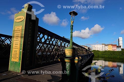  Ponte da Boa Vista (1874) sobre o Rio Capibaribe  - Recife - Pernambuco (PE) - Brasil