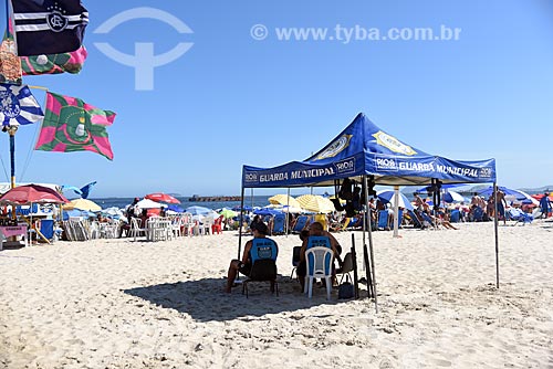  Barraca da Guarda Municipal na Praia de Copacabana  - Rio de Janeiro - Rio de Janeiro (RJ) - Brasil