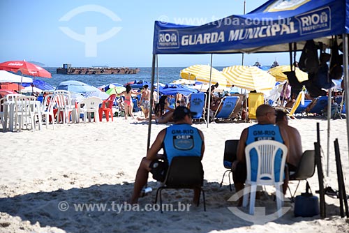  Barraca da Guarda Municipal na Praia de Copacabana  - Rio de Janeiro - Rio de Janeiro (RJ) - Brasil