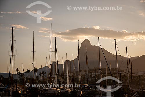  Vista do Morro do Corcovado a partir da mureta da Urca  - Rio de Janeiro - Rio de Janeiro (RJ) - Brasil