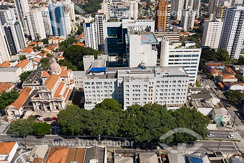  Foto feita com drone do Hospital São Camilo e Paróquia Nossa Senhora do Rosário de Pompéia  - São Paulo - São Paulo (SP) - Brasil